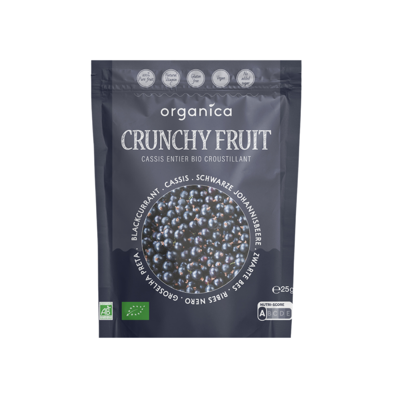 Organica Gefriergetrocknete schwarze Bio-Johannisbeeren - Produktbild
