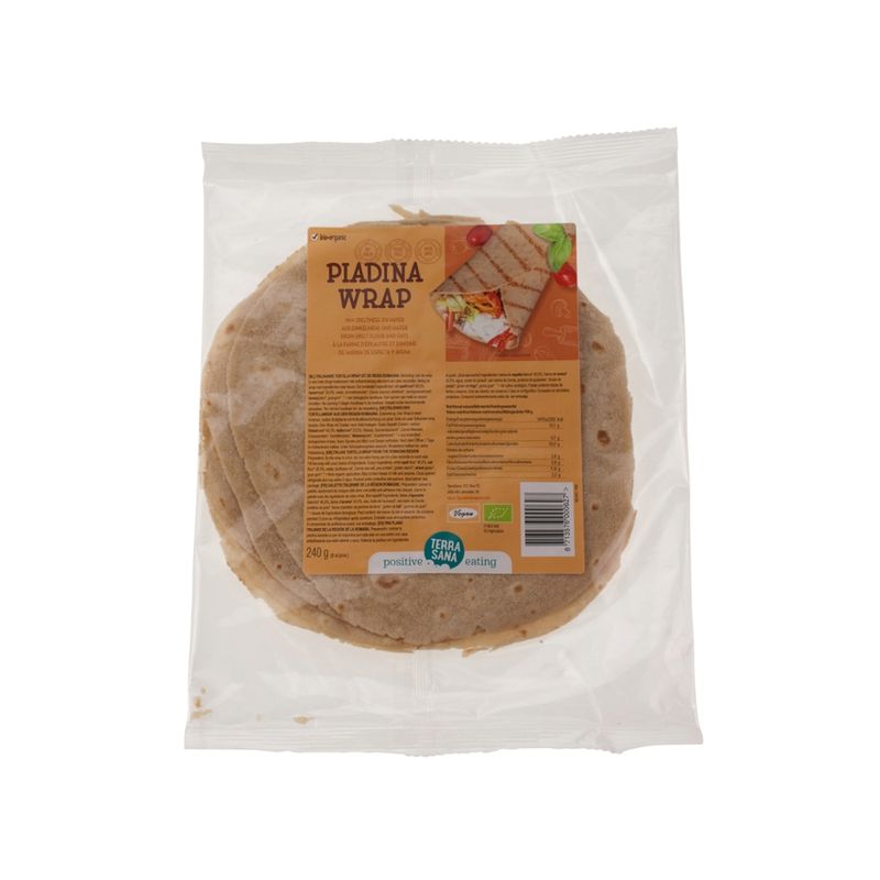 TerraSana Piadina Wrap Dinkelmehl und Hafer - Produktbild