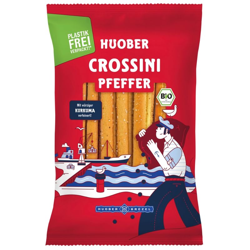 HUOBER BREZEL HUOBER Crossini Pfeffer 100g - Produktbild