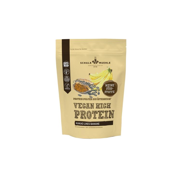 Schalk Mühle 200 g Bio Protein Pulver Mix mit Bananen Pulver und Kakao - Produktbild