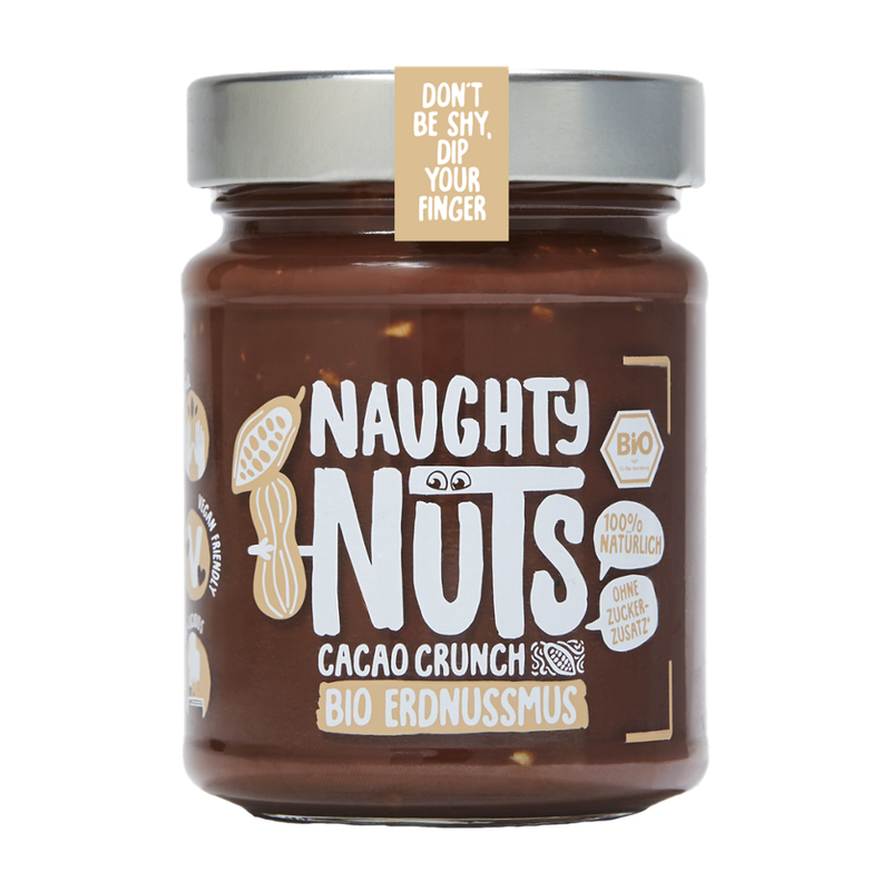 Naughty Nuts Naughty Nuts Bio Erdnussmus Cacao Crunch, 250g - Produktbild