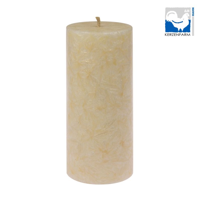Kerzenfarm Hahn Stearin-Stumpen 64x135 aus 100% pflanzlichem Stearin, elfenbein - Produktbild