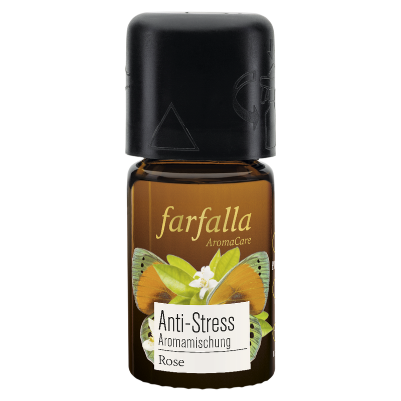 farfalla sanft entspannt, Rose, Anti-Stress Aromamischung, 5ml - Produktbild