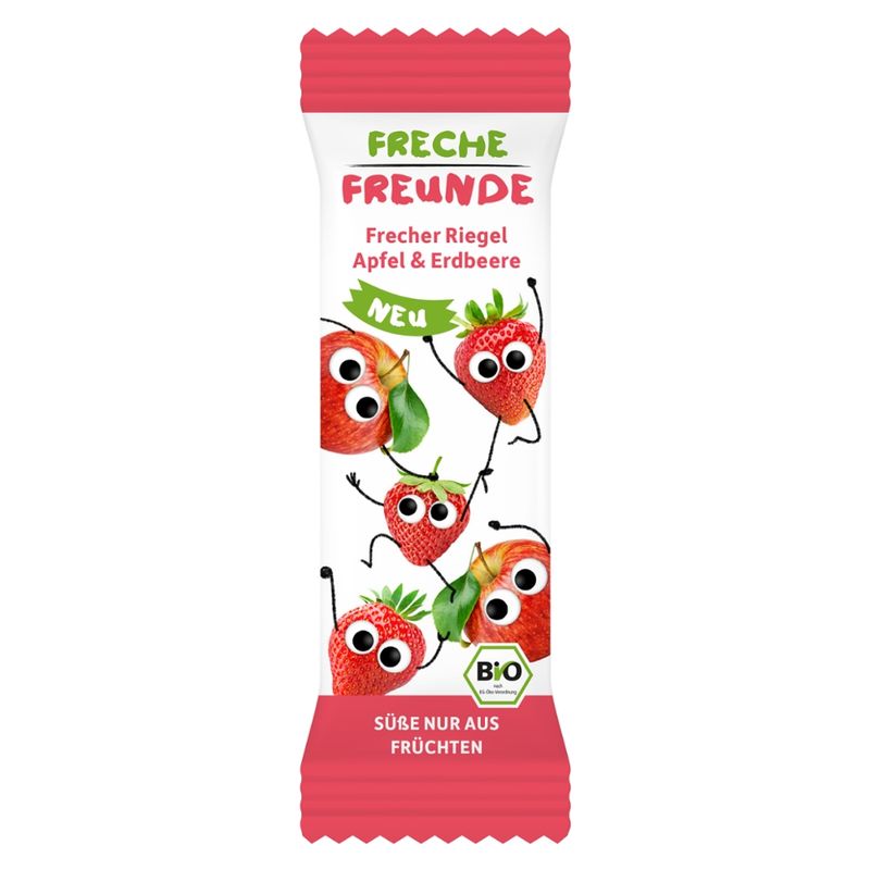 Freche Freunde FF Bio Frecher Riegel Apfel & Erdbeere - Produktbild