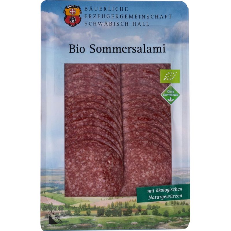 Bäuerliche Erzeugergemeinschaft Schwäbisch Hall Bio Sommersalami - Produktbild