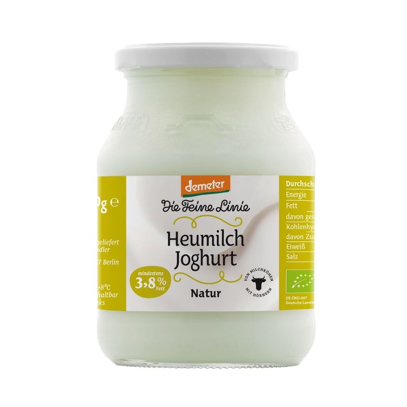 Die Feine Linie Bio-Heumilch-Joghurt, Natur, mind. 3,8% Fett - Produktbild