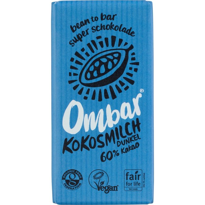 Ombar Ombar Rohschokolade Kokosmilch Dunkel - Produktbild