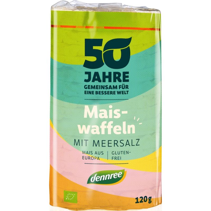 dennree Maiswaffeln mit Meersalz - Produktbild