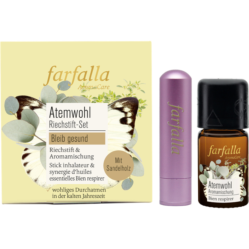 farfalla Riechstift Set Atemwohl, Bleib gesund - Produktbild