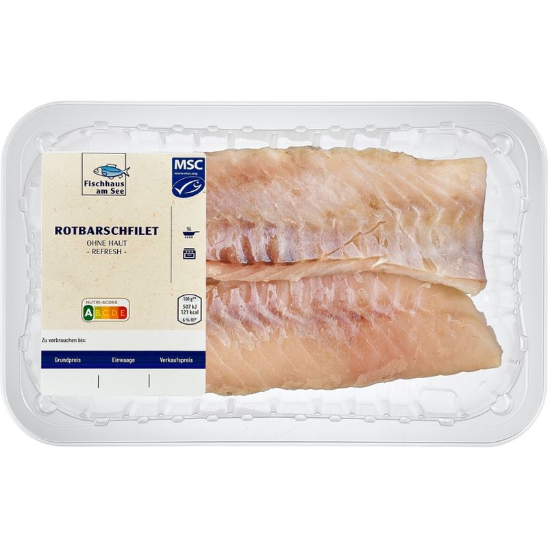 Fischhaus am See MSC Rotbarschfilet ohne Haut natur - Produktbild