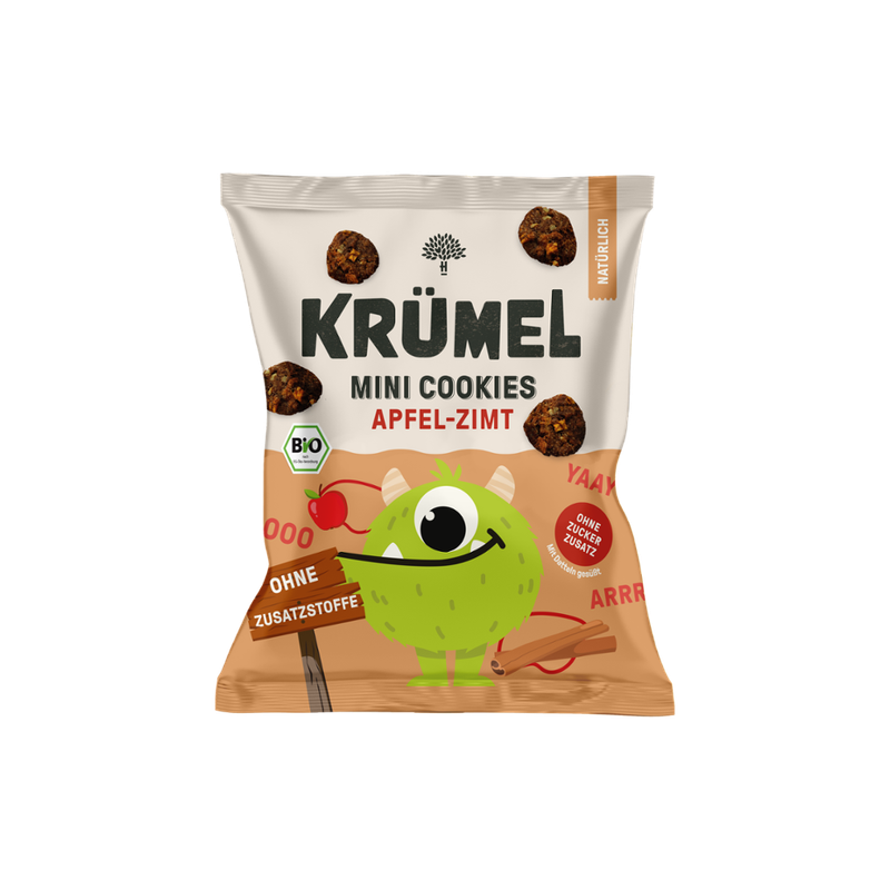 Krümel Bio Cookies Apfel Zimt - Produktbild