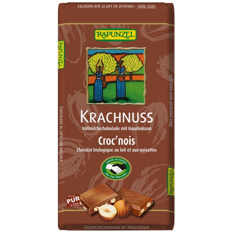 Rapunzel Vollmilch Schokolade Krachnuss HIH - Produktbild