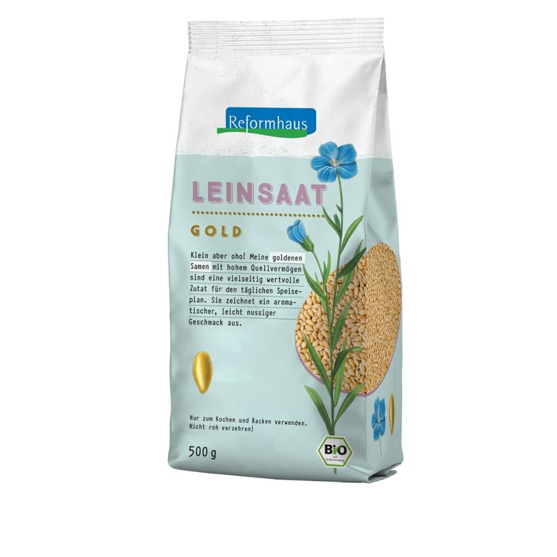 Reformhaus Leinsaat, goldgelb, bio - Produktbild
