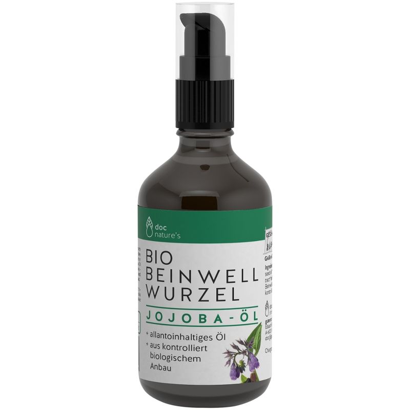 GESUND & Leben Reformqualität seit 1995 doc nature’s Bio BEINWELL WURZEL  Jojoba-Öl - Produktbild