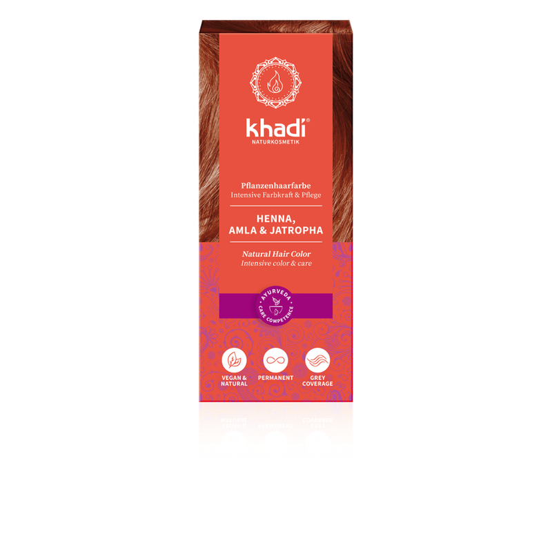 khadi Naturprodukte khadi Pflanzenhaarfarbe Henna, Amla & Jatropha - Produktbild