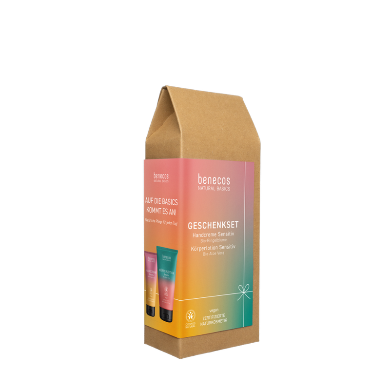 benecos benecos Natural Basics Geschenkset Sensitiv - Handcreme & Körperlotion - Produktbild
