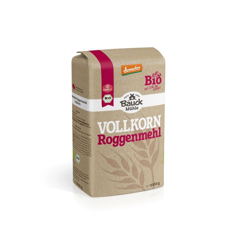 Bauck Mühle Roggenmehl Vollkorn Demeter - Produktbild