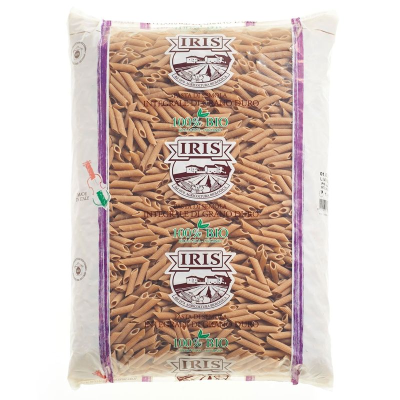 IRIS  Penne aus oekologische Vollkornhartweizengriess 5 kg. - Produktbild