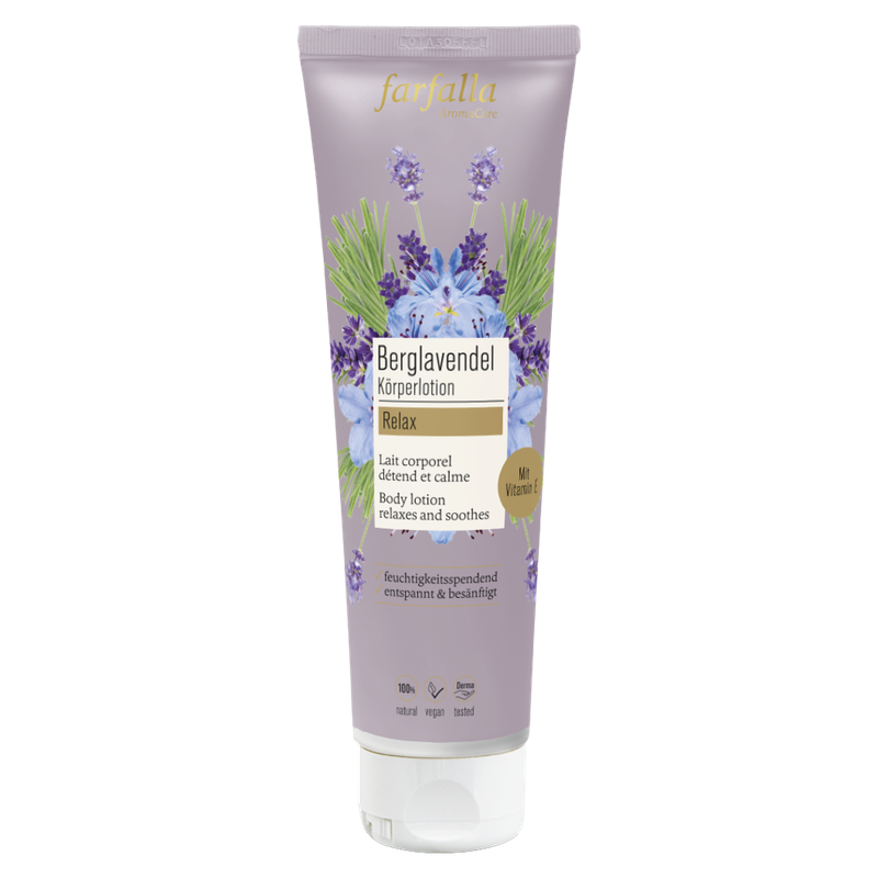 farfalla Berglavendel Relax, Schön entspannt Körperlotion, 150ml - Produktbild