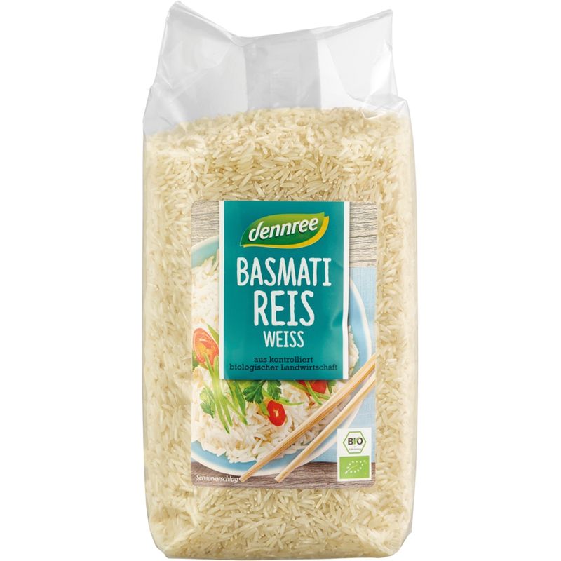 dennree Basmati Reis, weiß, 1 kg - Produktbild