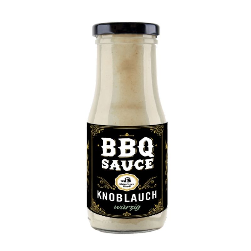Münchner Kindl Senf weiße Knoblauch Sauce Bio Münchner Kindl 250ml - Produktbild