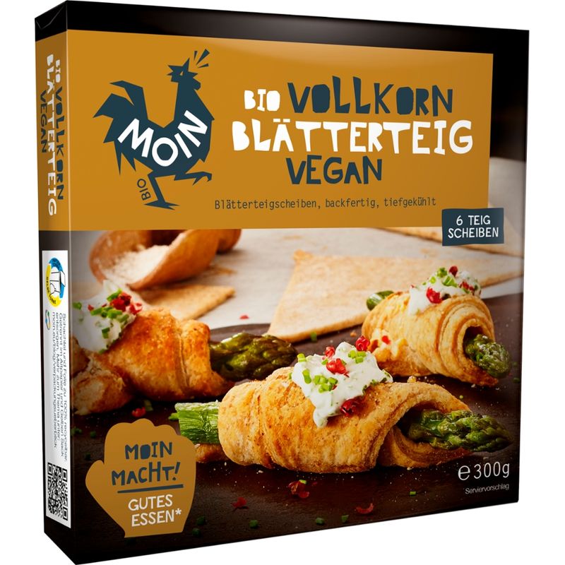 Moin Bio Backwaren Bio Vollkorn Blätterteig - Produktbild