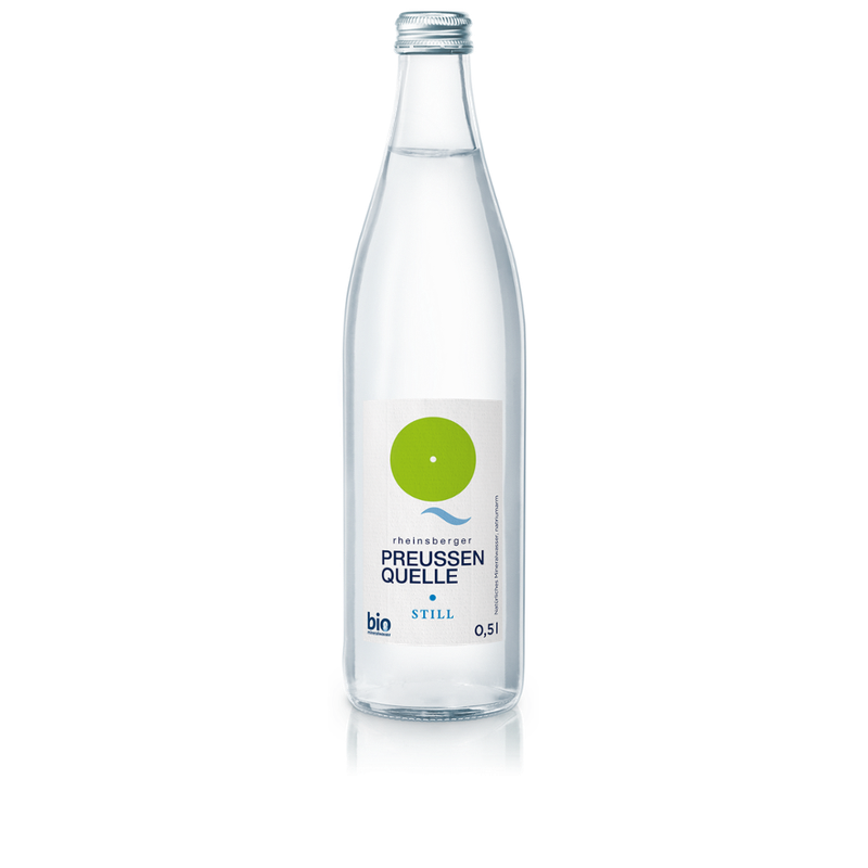 Rheinsberger PreussenQuelle bleibt natürlich - Bio Mineralwasser still, 0,5 l - Produktbild