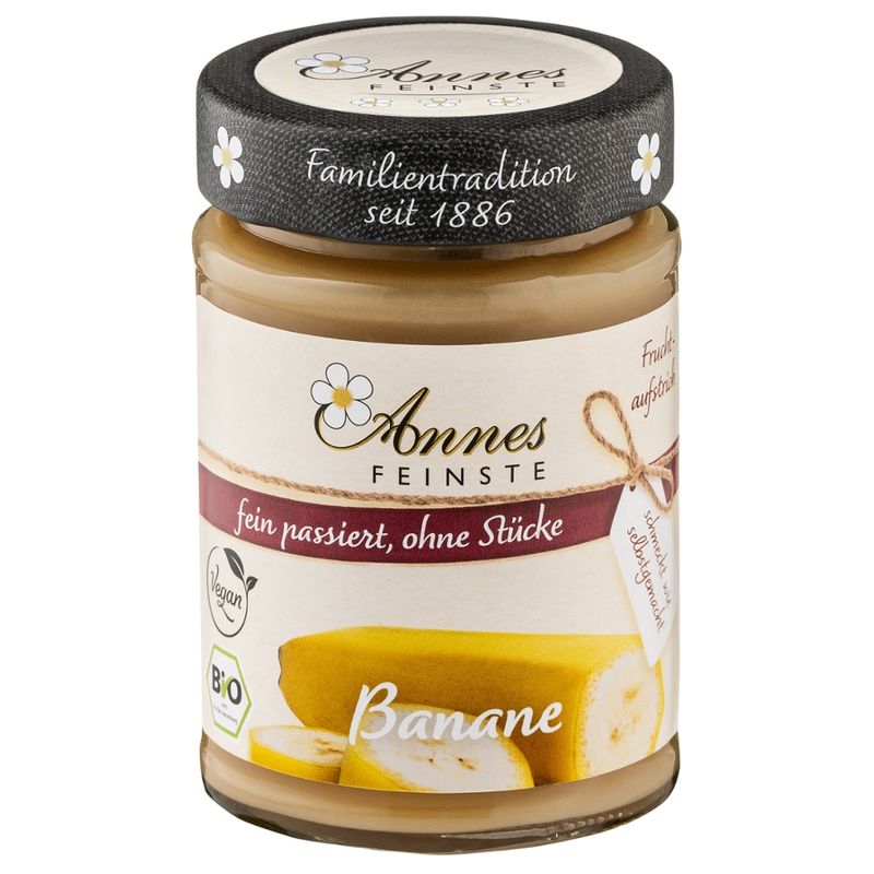 Annes Feinste Annes Feinste Bio Bananen Fruchtaufstrich, fein passiert - Produktbild