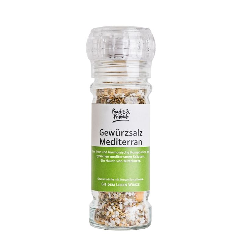 foodie & friends Keramikmühle BIO Gewürzsalz Mediterran - Produktbild