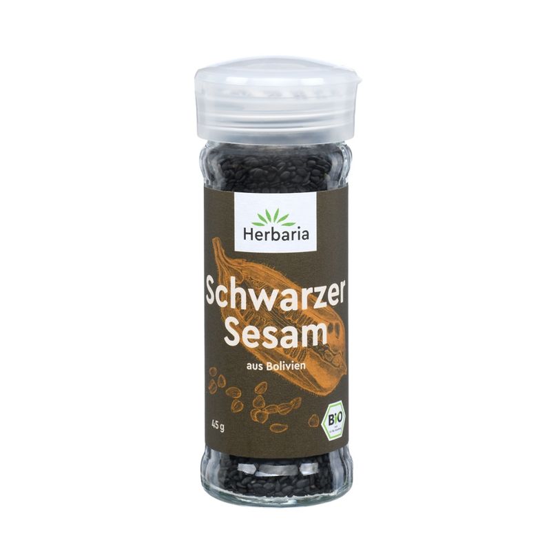 HERBARIA Schwarzer Sesam bio Streuer - Produktbild