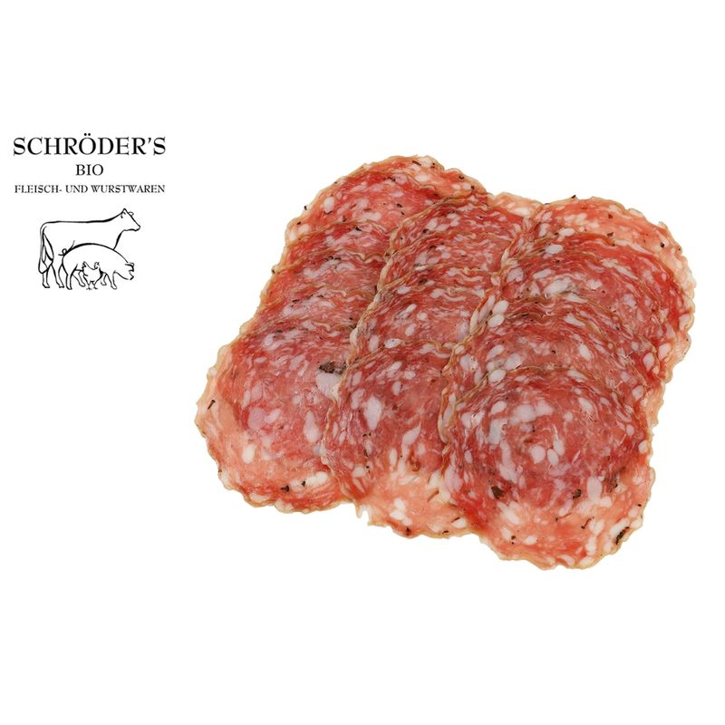 Schröder's Bio Fleisch- und Wurstwaren Salami Tartufo luftgetrocknet 80 g - Produktbild