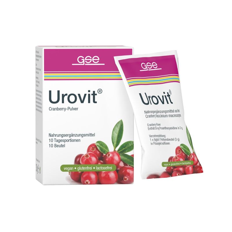GSE  Urovit® Cranberry Pulver, 10 Beutel à 3 g - Produktbild