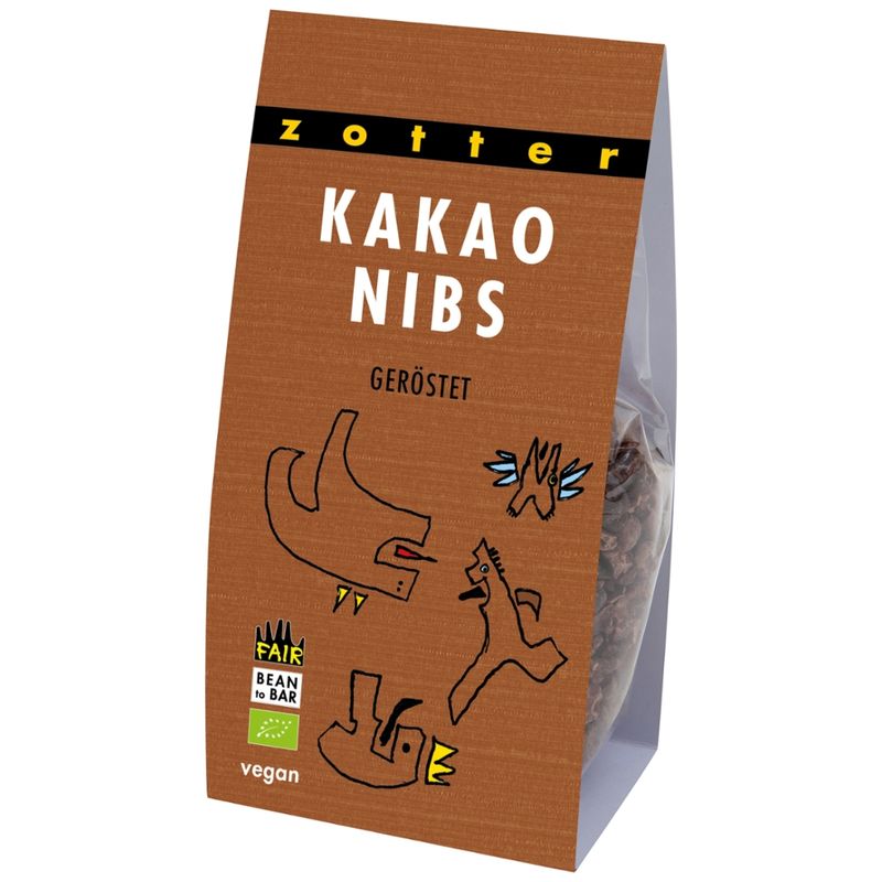Zotter Schokolade Kakaonibs geröstet - Produktbild