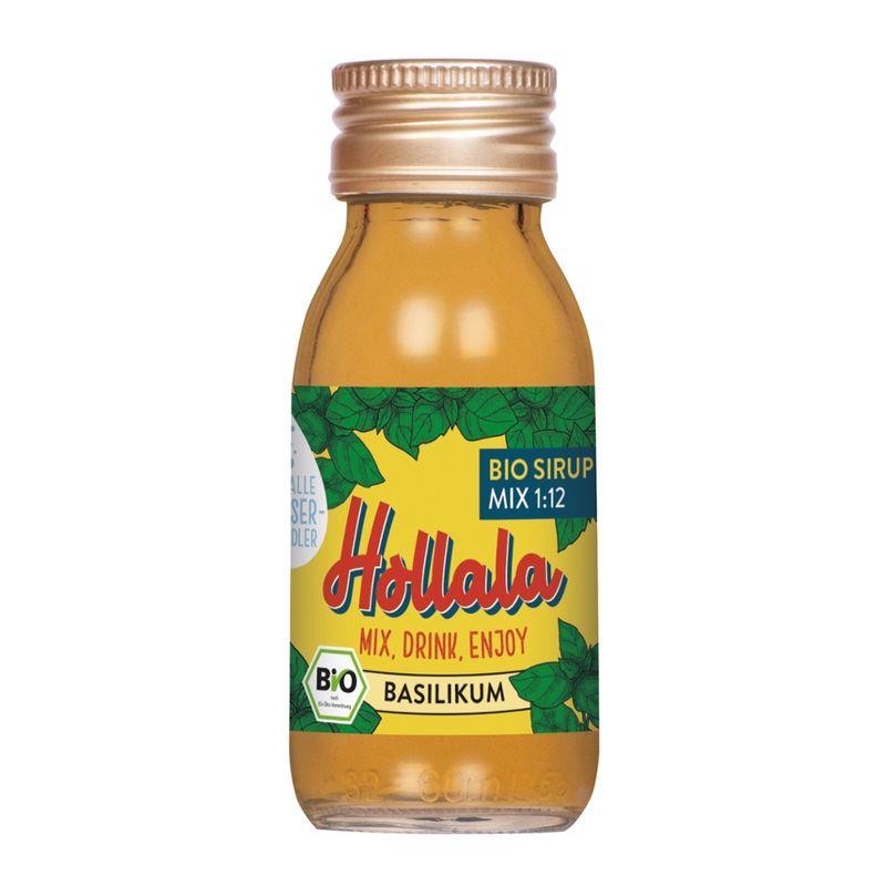 Hollala HOLLALA - Bio Sirup Basilikum 60ml - Produktbild