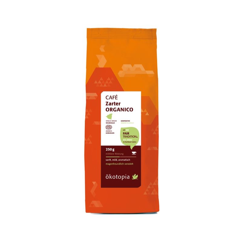 Ökotopia  Zarter Café Organico kbA 250g gemahlen - Produktbild