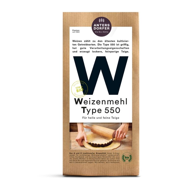 Antersdorfer - Die Bio-Mühle Bio Weizenmehl Type 550 - Produktbild