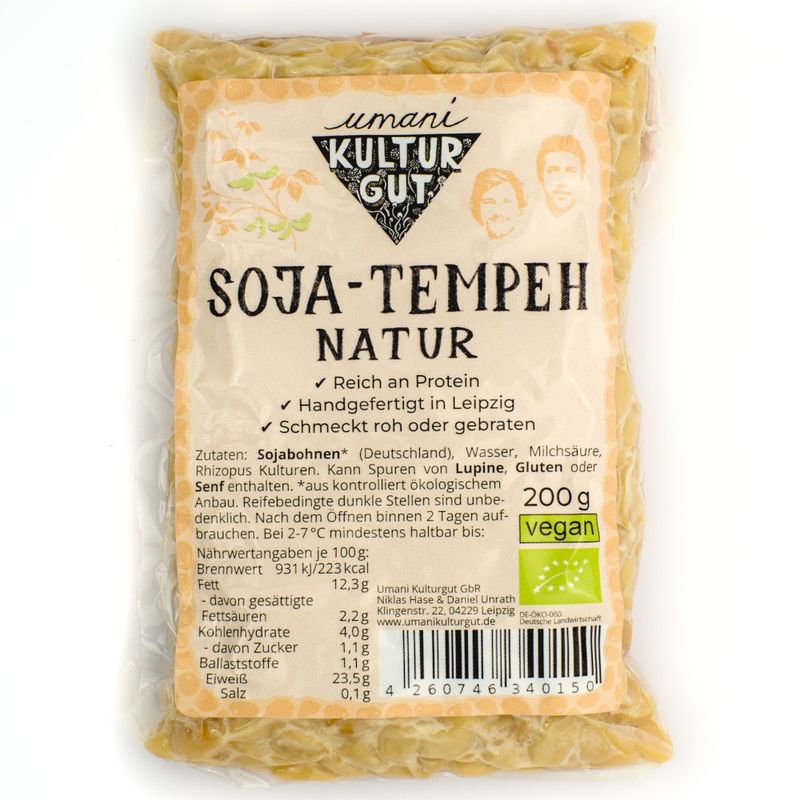 Umani Kulturgut Bio Soja-Tempeh Natur 200 g - Produktbild