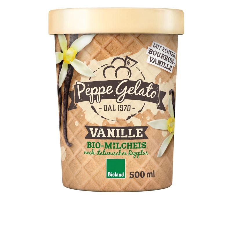 Peppe Gelato  Peppe Gelato Vanille Bio-Milcheis - Produktbild