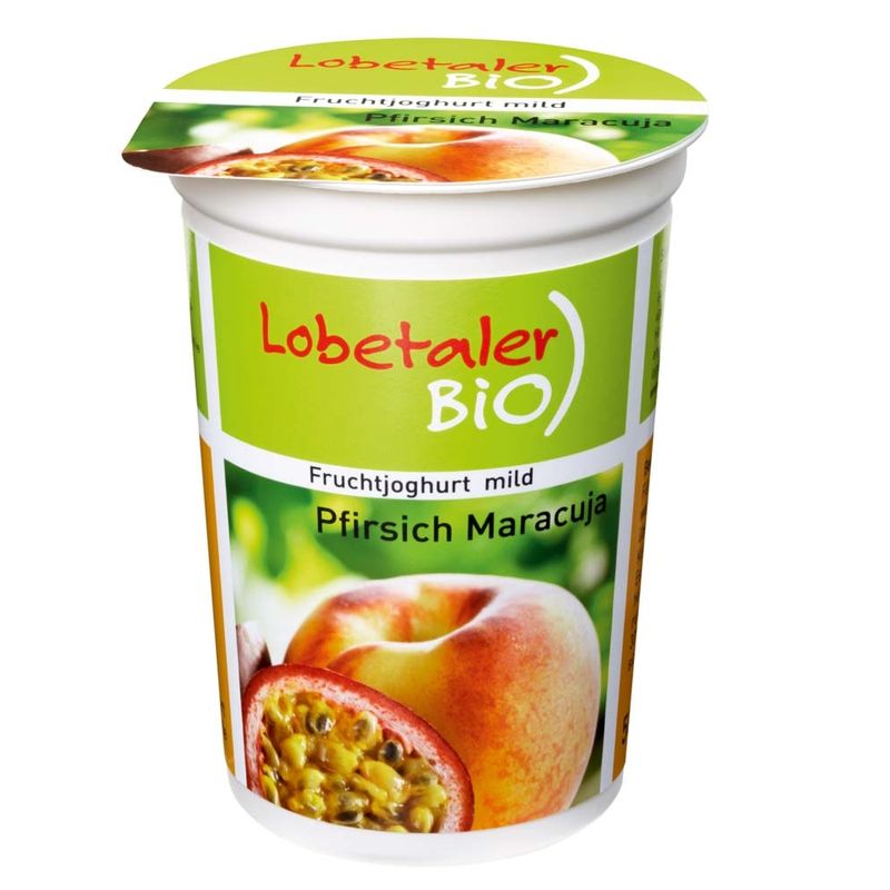 Lobetaler Bio Joghurt Pfirsich-Maracuja - Produktbild