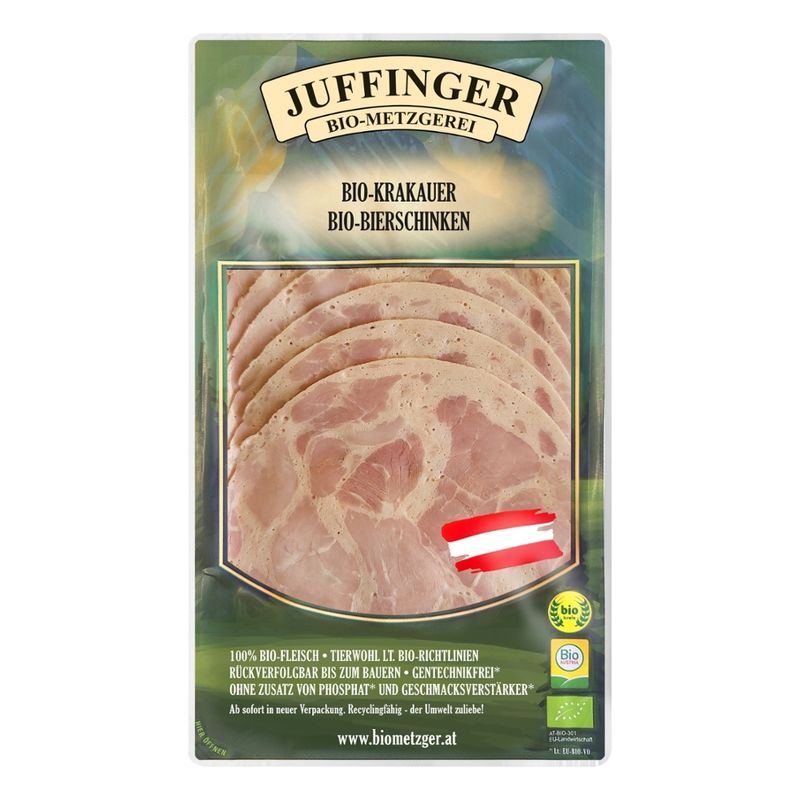 Juffinger Bio-Metzgerei BIO-Bierschinken (Krakauer) - Produktbild
