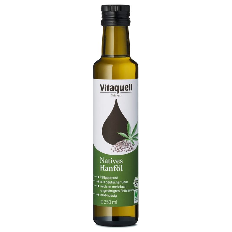 Vitaquell Hanf-Öl Bio nativ, kaltgepresst - Produktbild