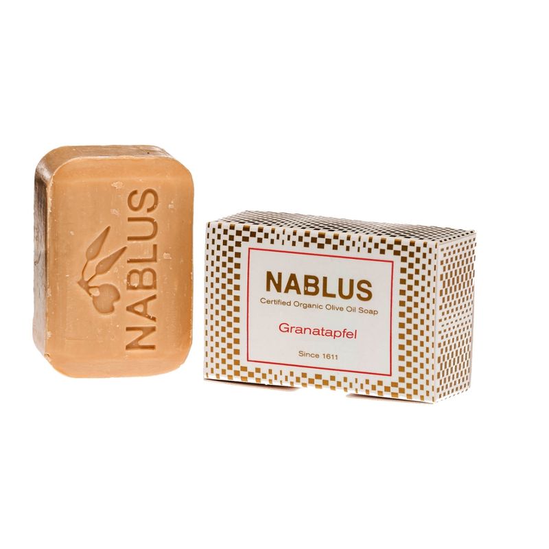 Nablus Soap Olivenölseifen Nablus Soap Natürliche Olivenseife Granatapfel - Produktbild