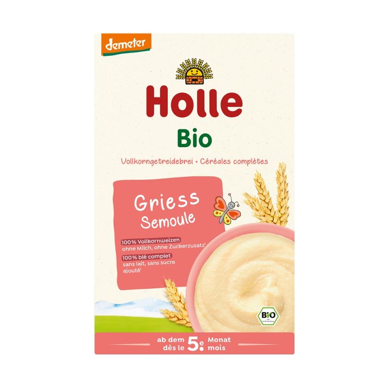 Holle  Bio-Vollkorngetreidebrei Griess - Produktbild