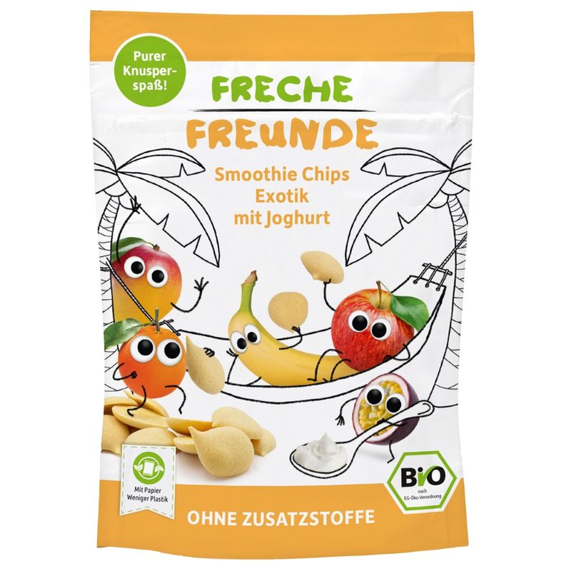 Freche Freunde Freche Freunde Bio FF Bio Smoothie Chips Exotik mit Joghurt 16g - Produktbild