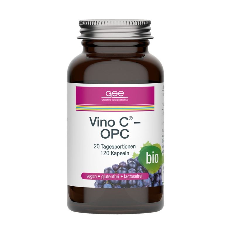 GSE  Vino C® - OPC (Bio), 120 Kapseln à 600 mg - Produktbild