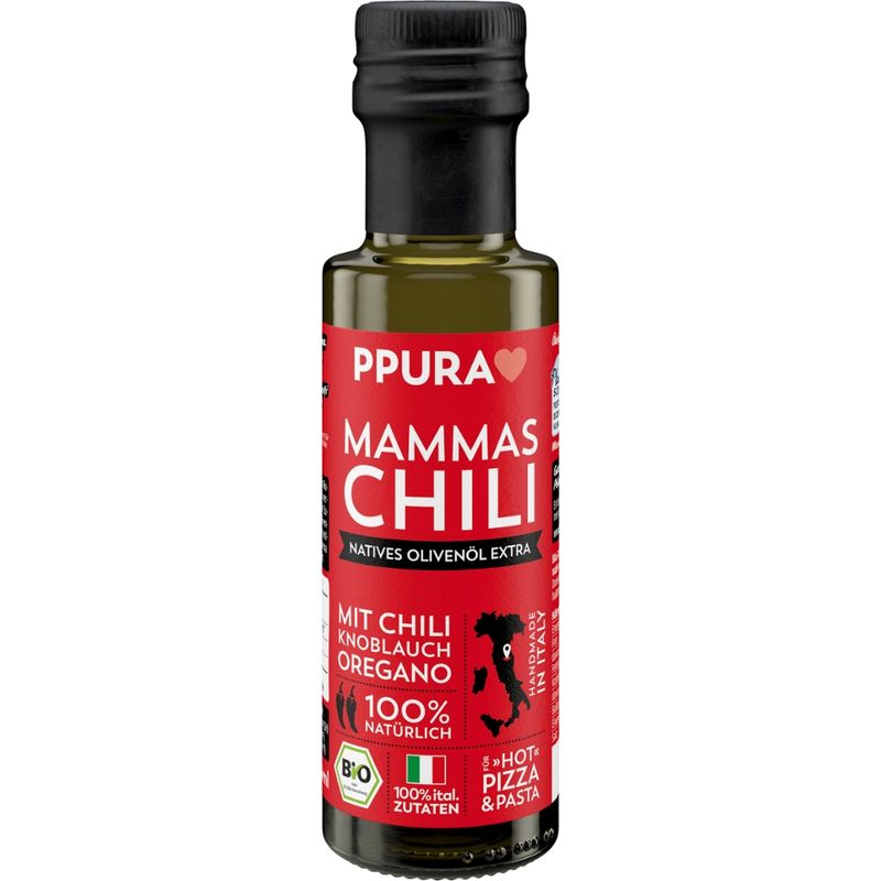 PPURA Olivenöl Mammas Chili BIO - mit Chili - Produktbild