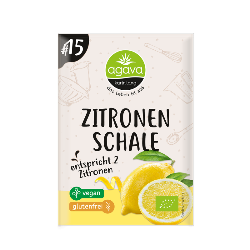 Agava Zitronenschale, gerieben - Produktbild