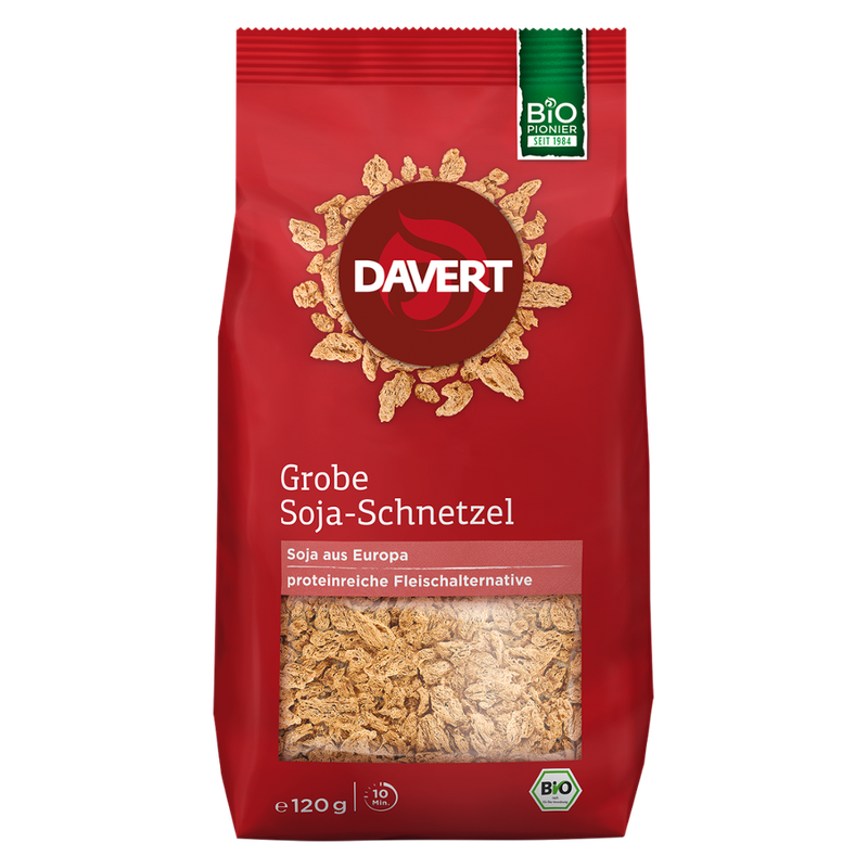 Davert Grobe Soja-Schnetzel 120g - Produktbild