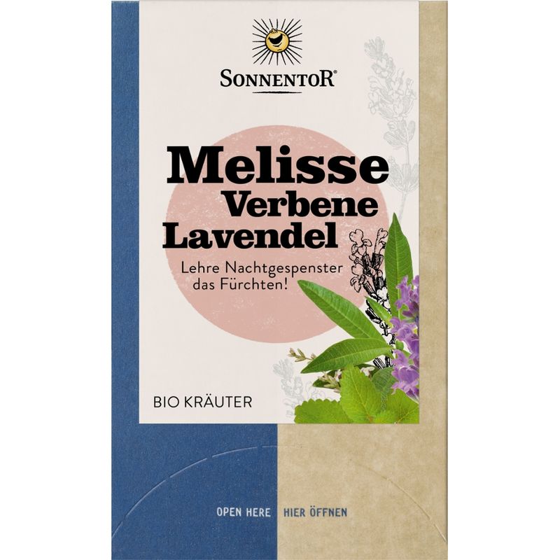 Sonnentor Melisse-Verbene-Lavendel, Doppelkammerbeutel - Produktbild