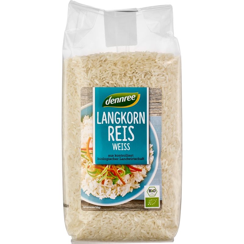 dennree Langkornreis weiß - Produktbild
